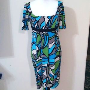 Evan Picone Colorful Abstract dress